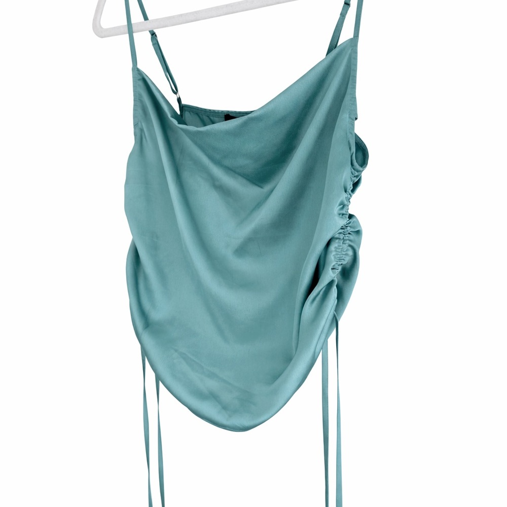 Forever 21 Teal Satin Top